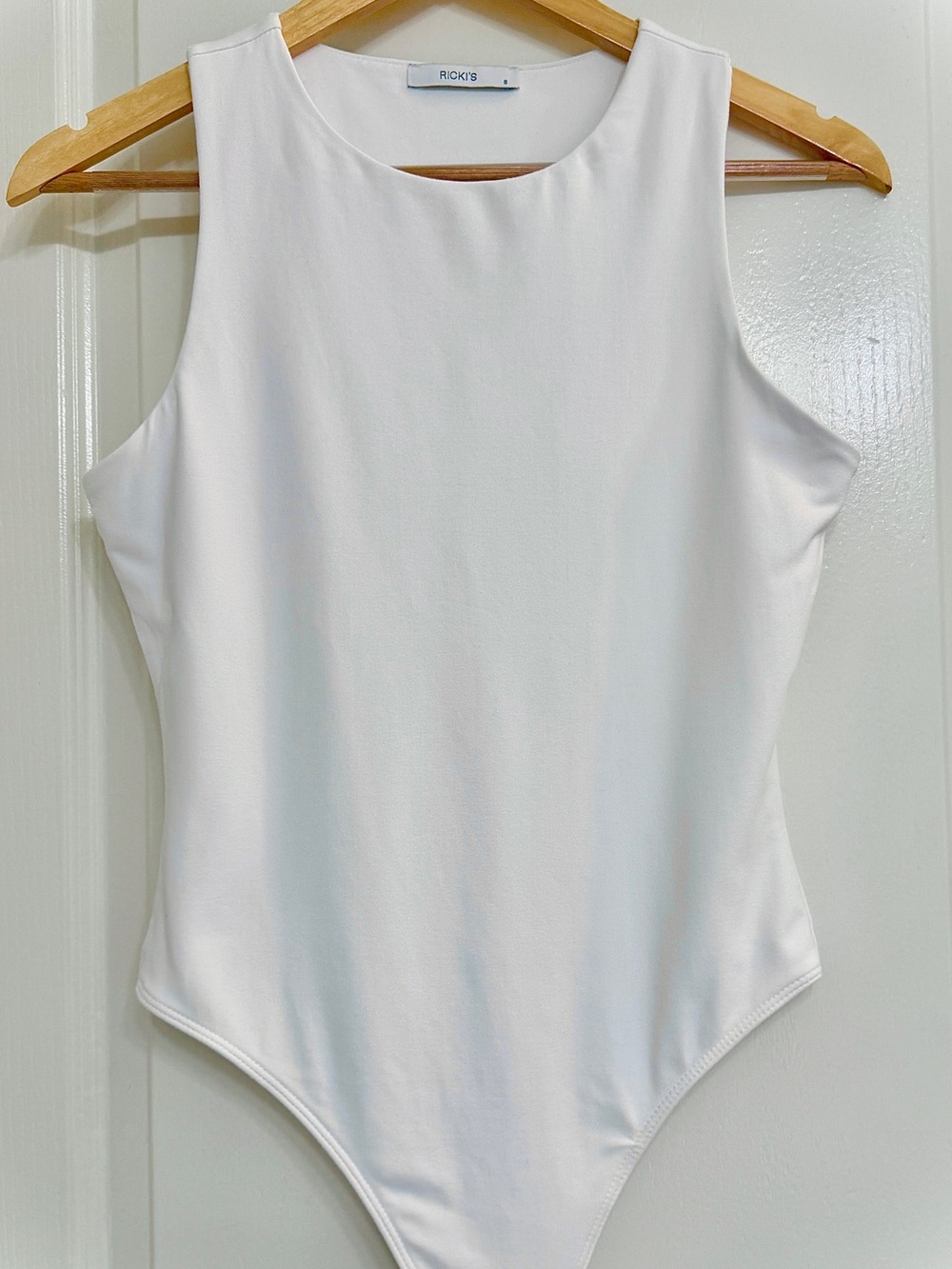Ricki's White Sleeveless Bodysuit Tank